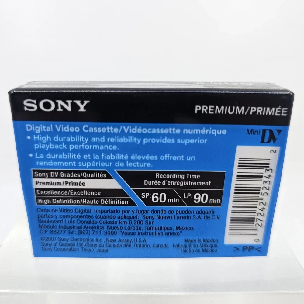 Sony Mini DV Digital Video Cassette DVC 60min LP90 Premium Tape